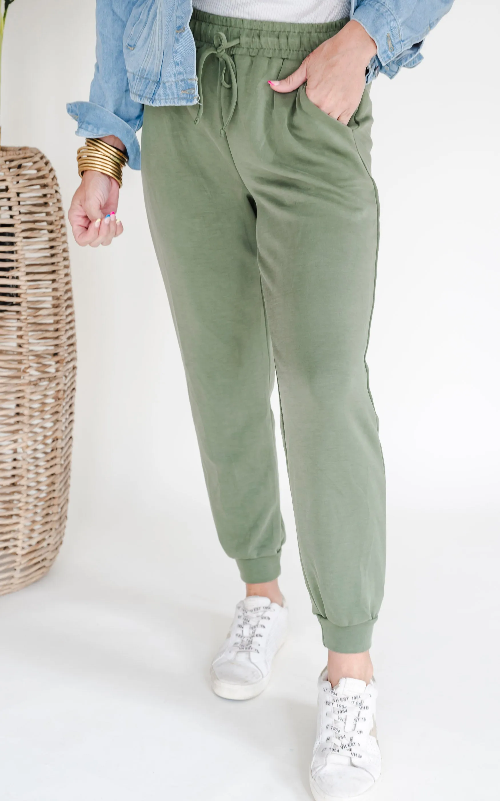 Just Relax High Waisted Solid Knit Jogger