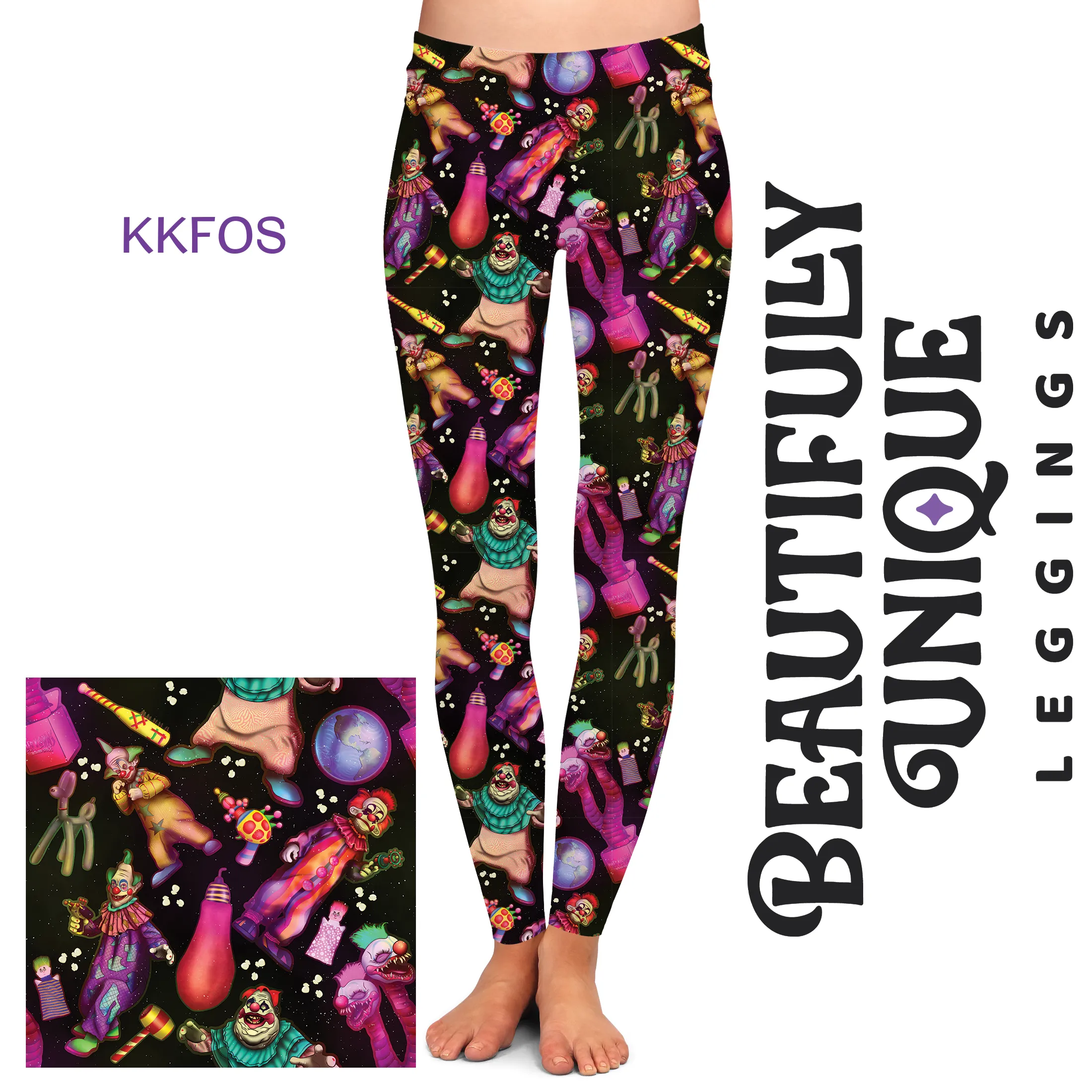 KKFOS (Semi-Exclusive) - High-quality Handcrafted Vibrant Leggings