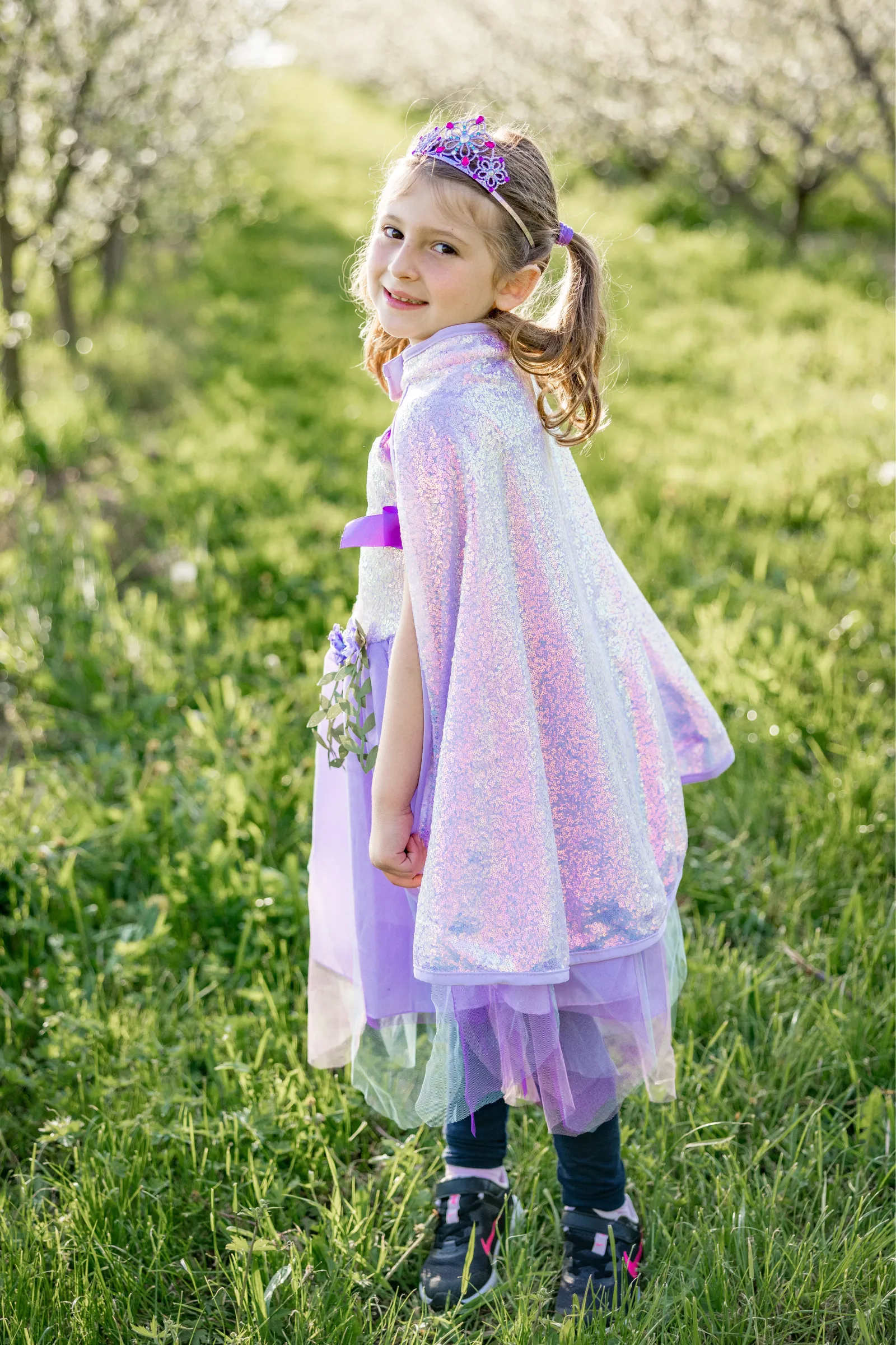 Lilac Sequins Cape