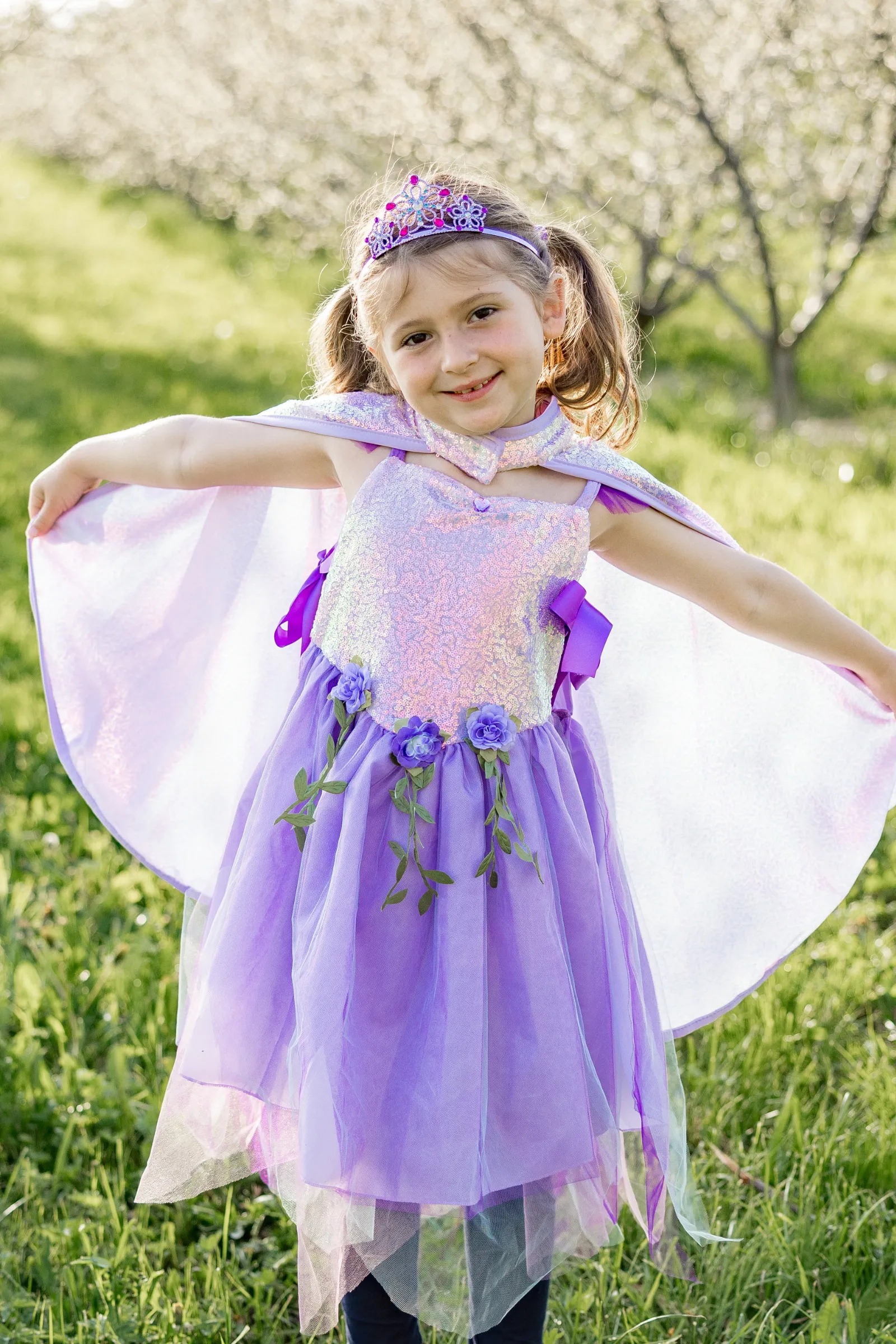 Lilac Sequins Cape