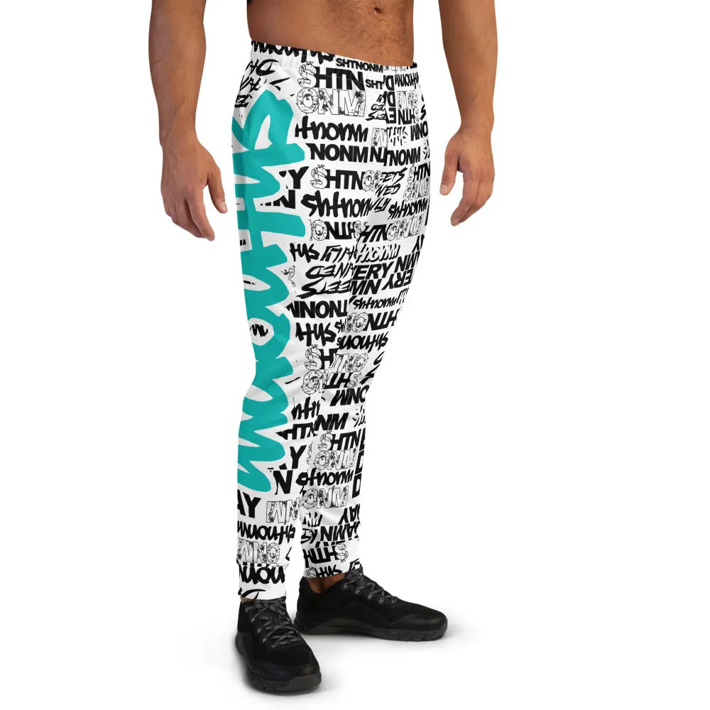 Men's SHTNONM ALL DAY Joggers (White/Tiffany Mint)