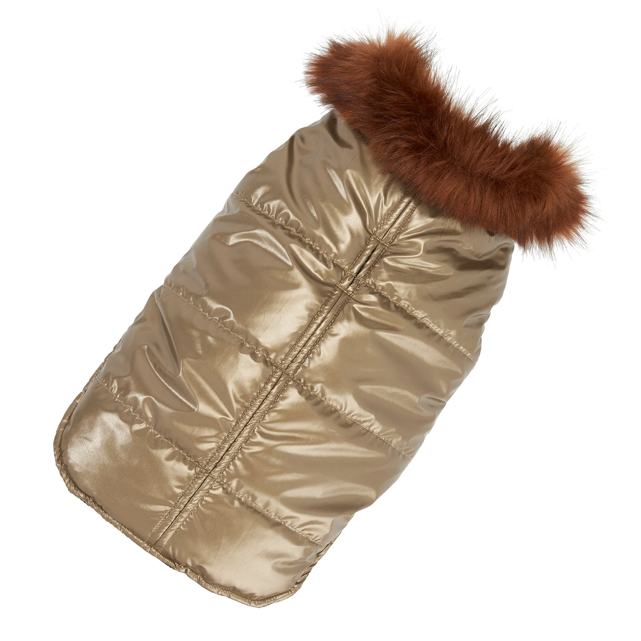 Metallic Aspen Puffer Coat