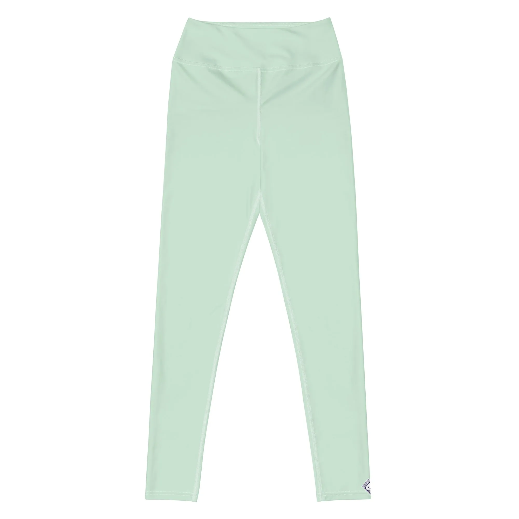 Modern Classic: Women's Solid Color Yoga Pants - Surf Crest