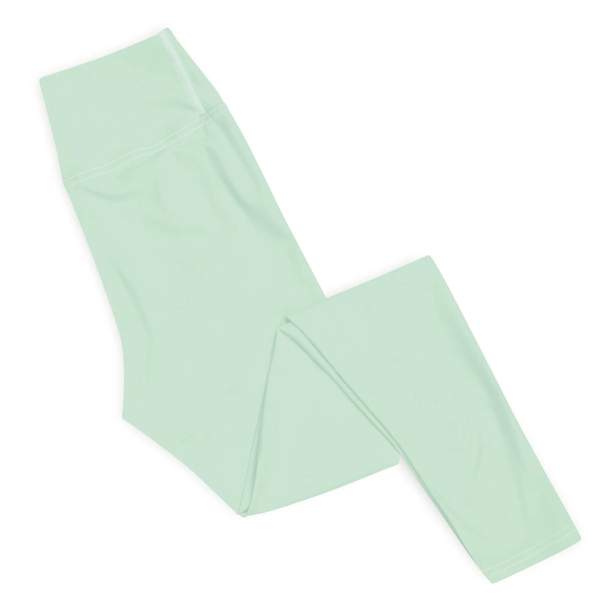 Modern Classic: Women's Solid Color Yoga Pants - Surf Crest