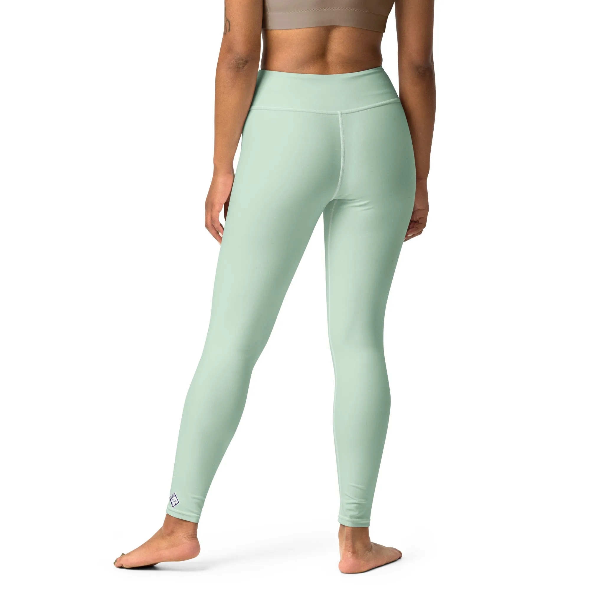 Modern Classic: Women's Solid Color Yoga Pants - Surf Crest