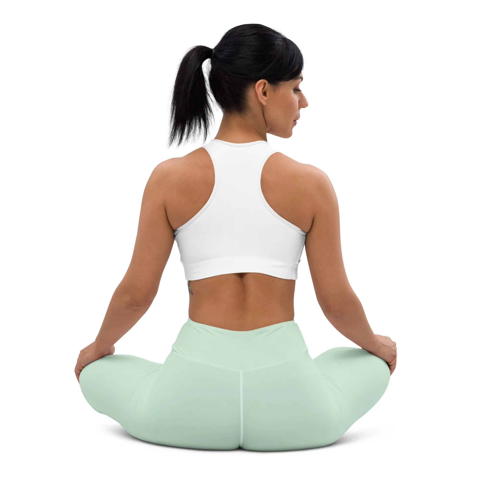 Modern Classic: Women's Solid Color Yoga Pants - Surf Crest