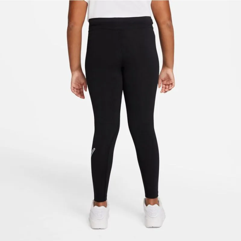 Nike Essential Girls' Leggings - Soft & Stylish Black Training Gear with Bold Logo