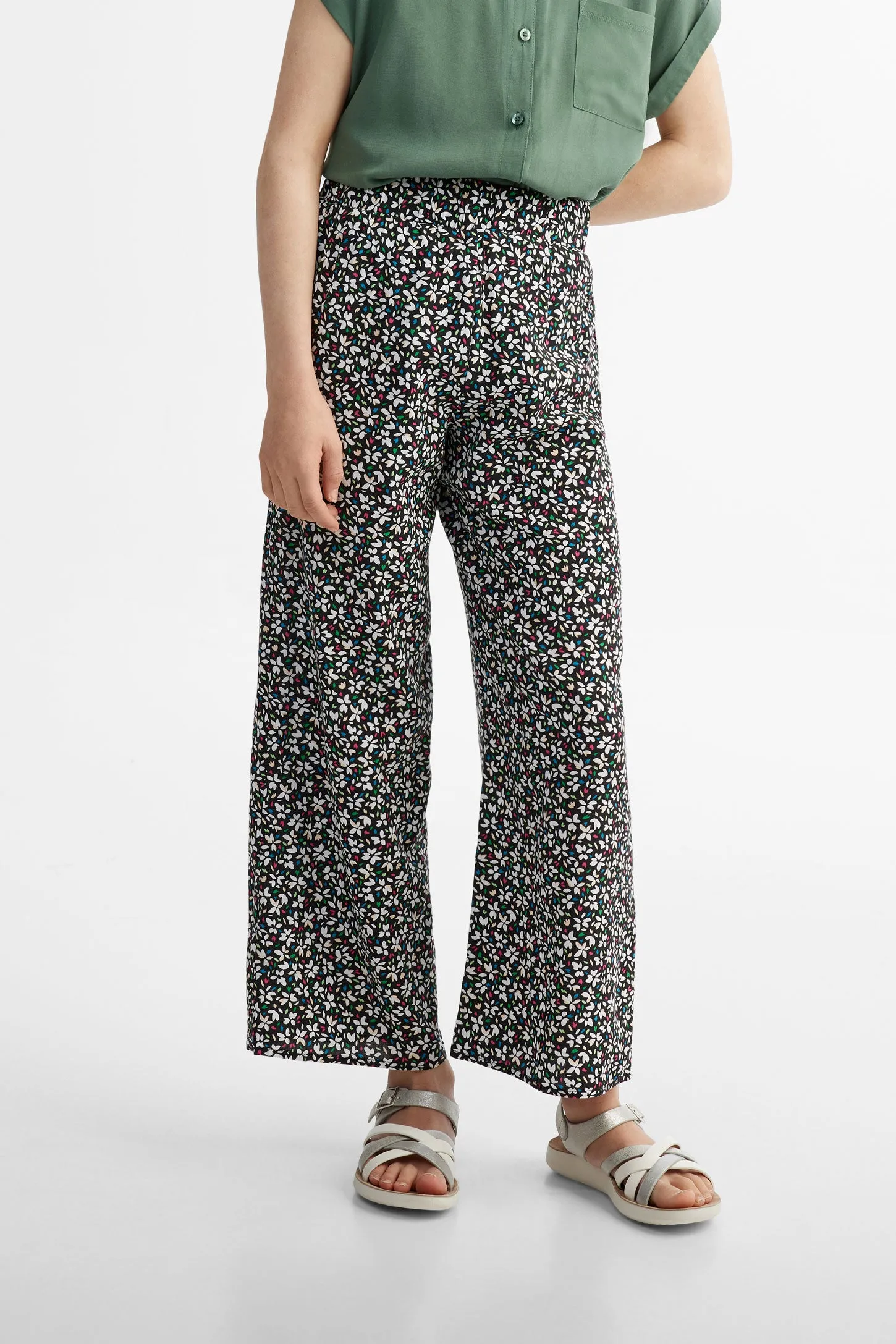 Pantalon Palazzo imprimé floral challis - Ado fille