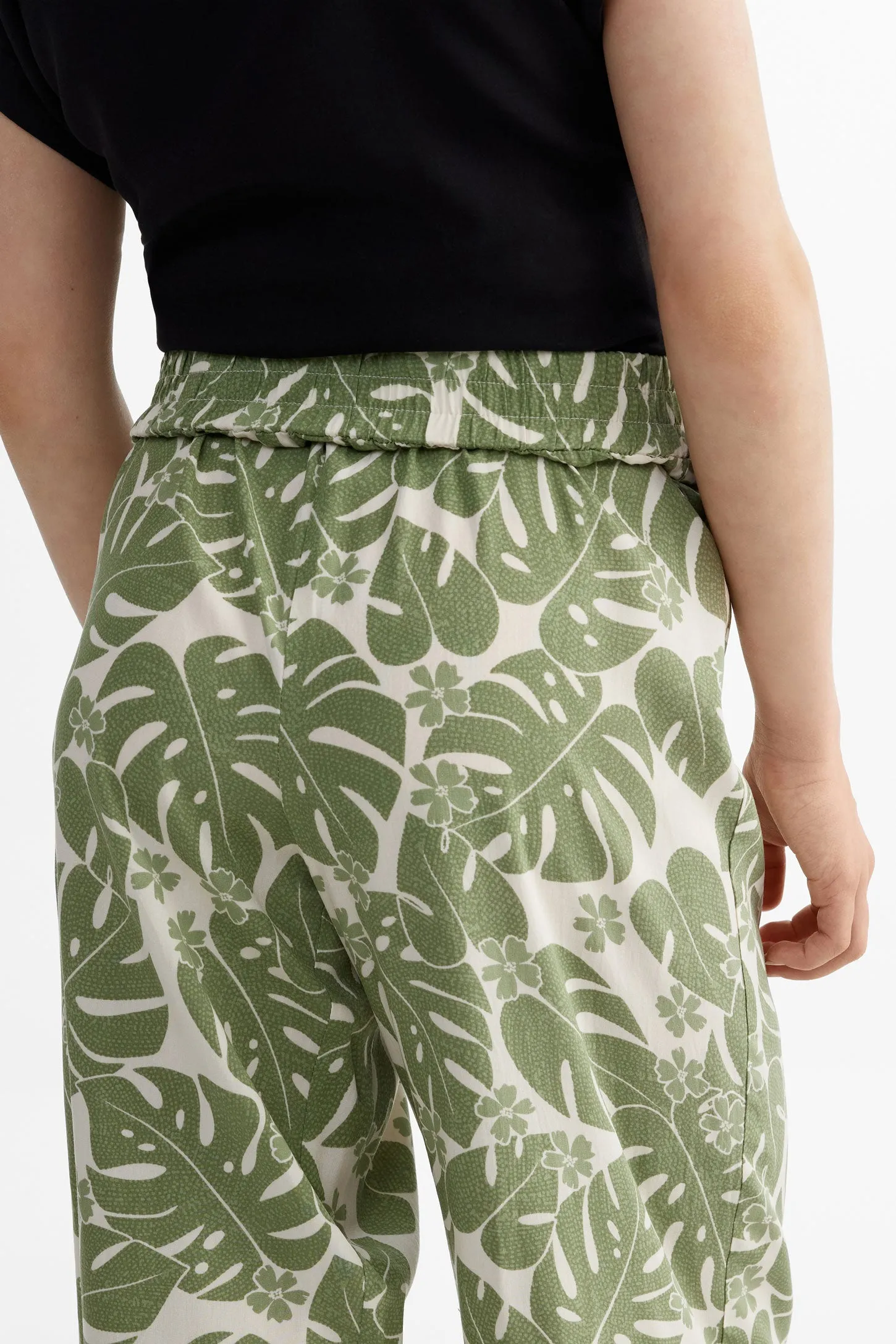 Pantalon Palazzo imprimé floral challis - Ado fille