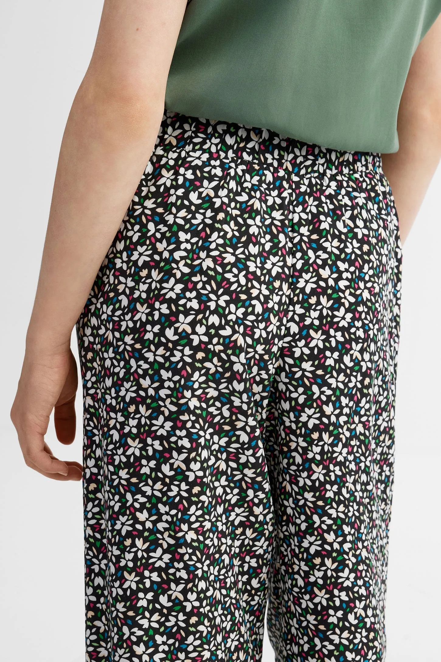 Pantalon Palazzo imprimé floral challis - Ado fille