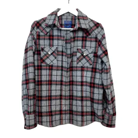 Pendleton Fitted Plaid Shirt Shacket Medium Wool Made in the USA