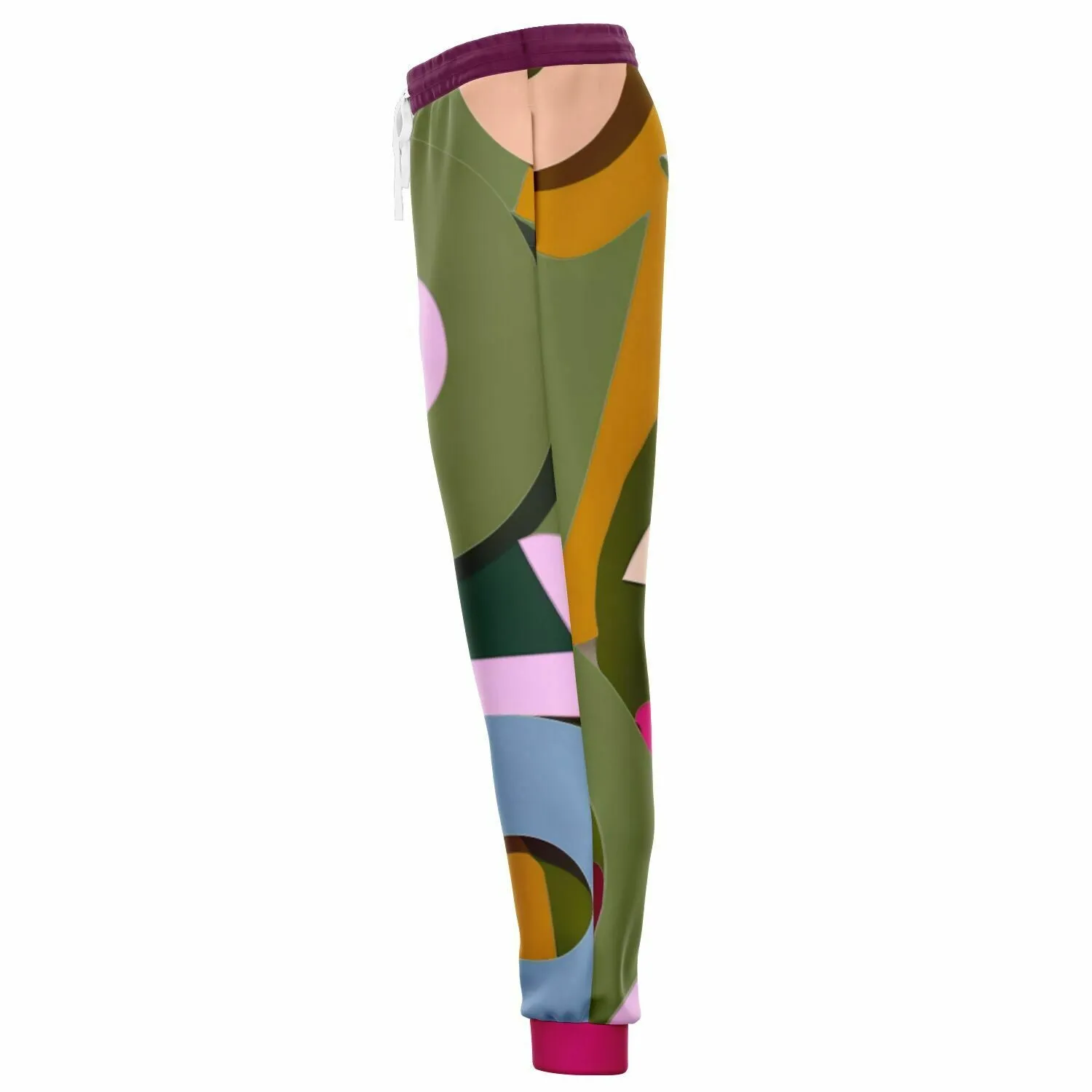 Pink Abstract Jungle Eco-Poly Camo Unisex Joggers