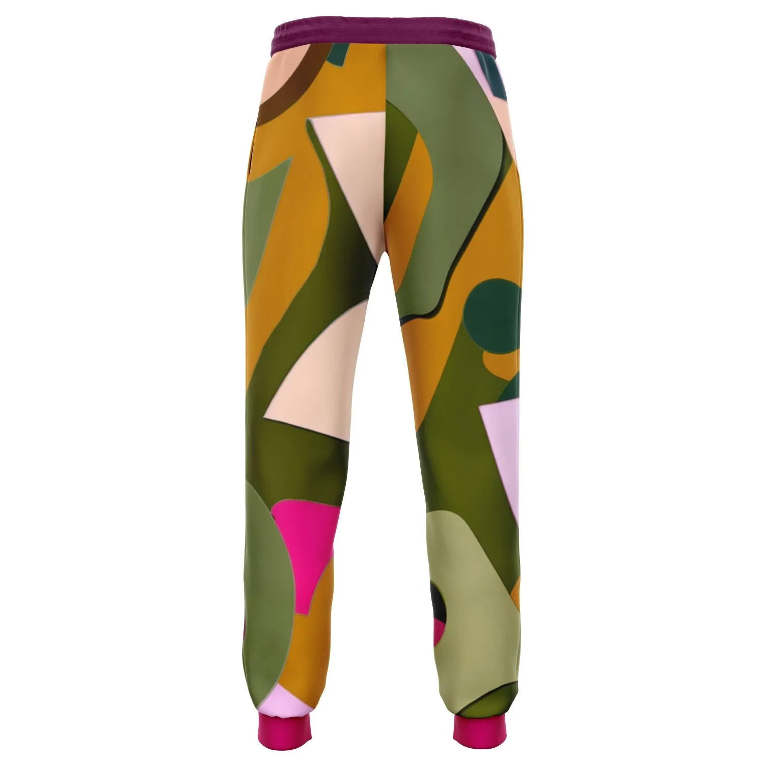 Pink Abstract Jungle Eco-Poly Camo Unisex Joggers