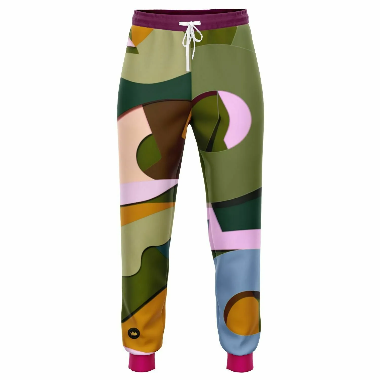 Pink Abstract Jungle Eco-Poly Camo Unisex Joggers