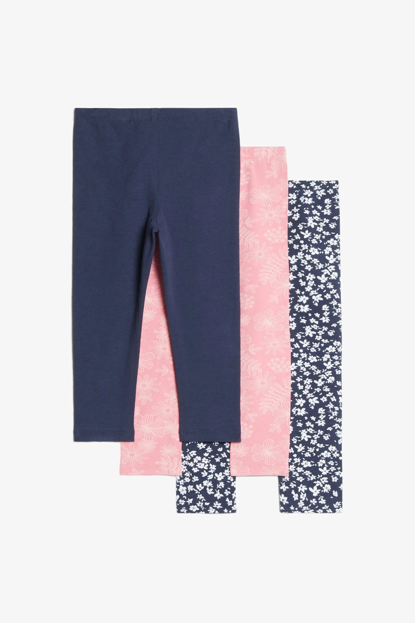 Prix pop, Lot de 3 leggings en coton - Bébé fille