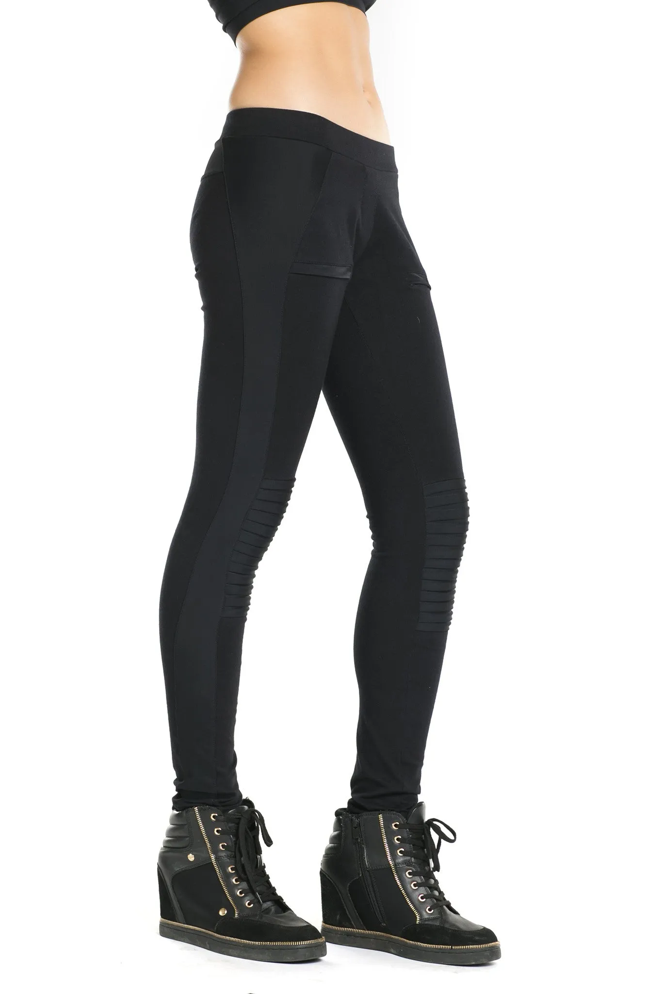 Python Moto Legging - Black