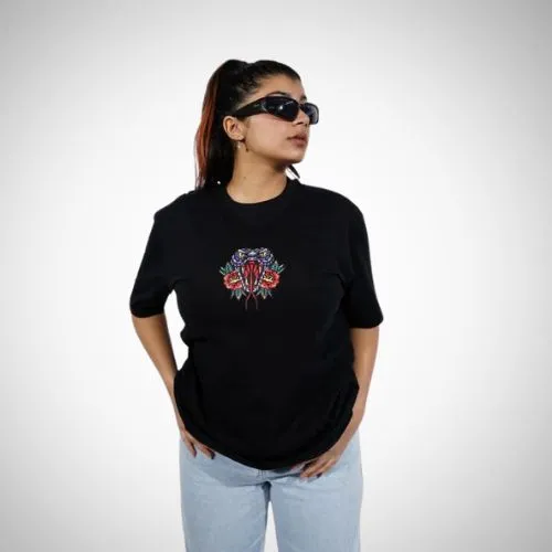 "Samurai" "Snake" "Demon Wear" Graphic T-Shirt By DemonWear Combo Pack of 3 for Her