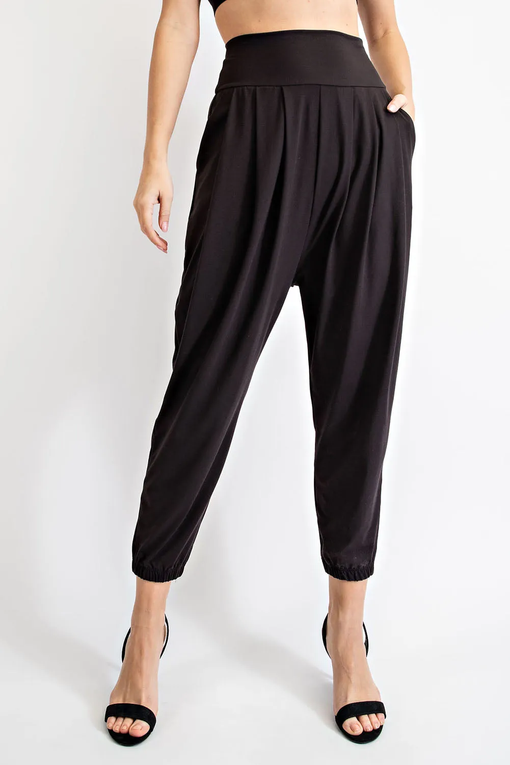 Rae Mode Butter Pleat High Waist Jogger