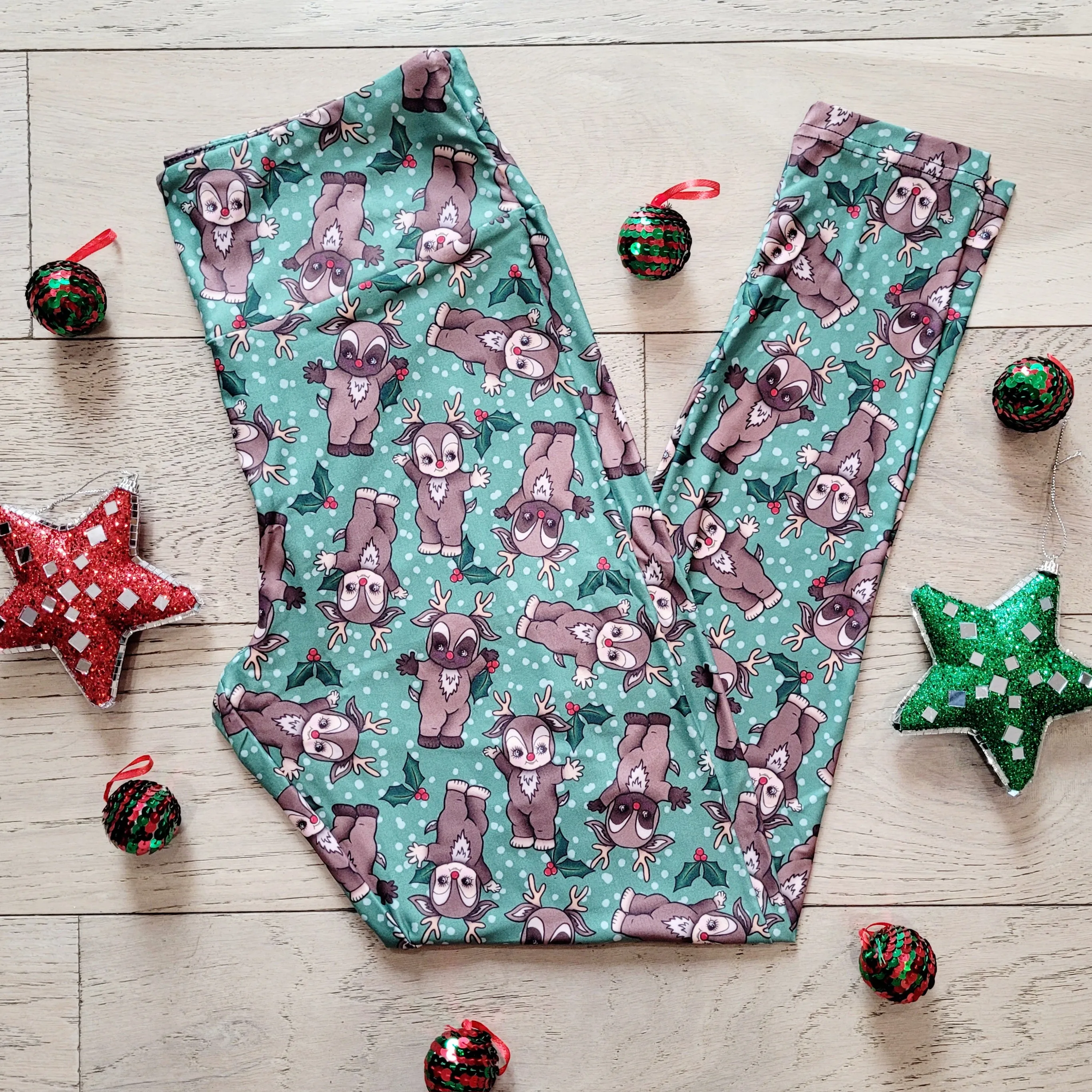 Reindeer Dolls (Semi-Exclusive) - High-quality Handcrafted Vibrant Leggings