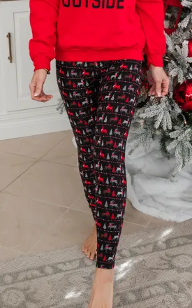 Reindeer Holiday Buttery Soft Leggings