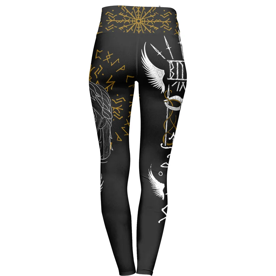 Runes of Valkyrie High Waisted Leggings