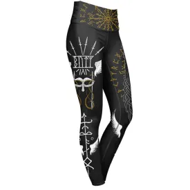 Runes of Valkyrie High Waisted Leggings