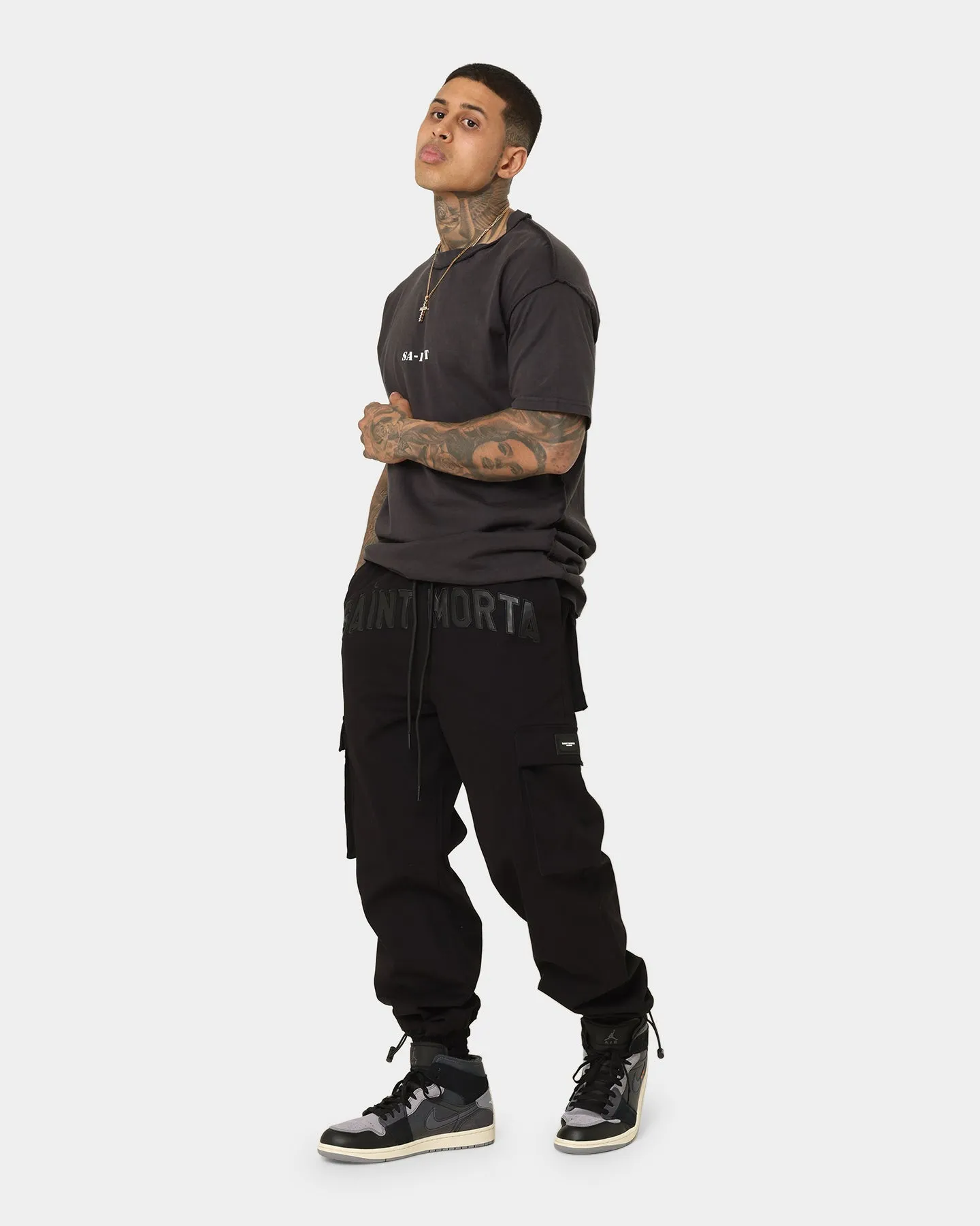 Saint Morta Kingdom Military Joggers Black