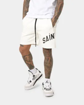 Saint Morta Kingdom Sweat Shorts Off White/Green