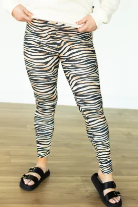 Soft Seeker Leggings, Tiger Print