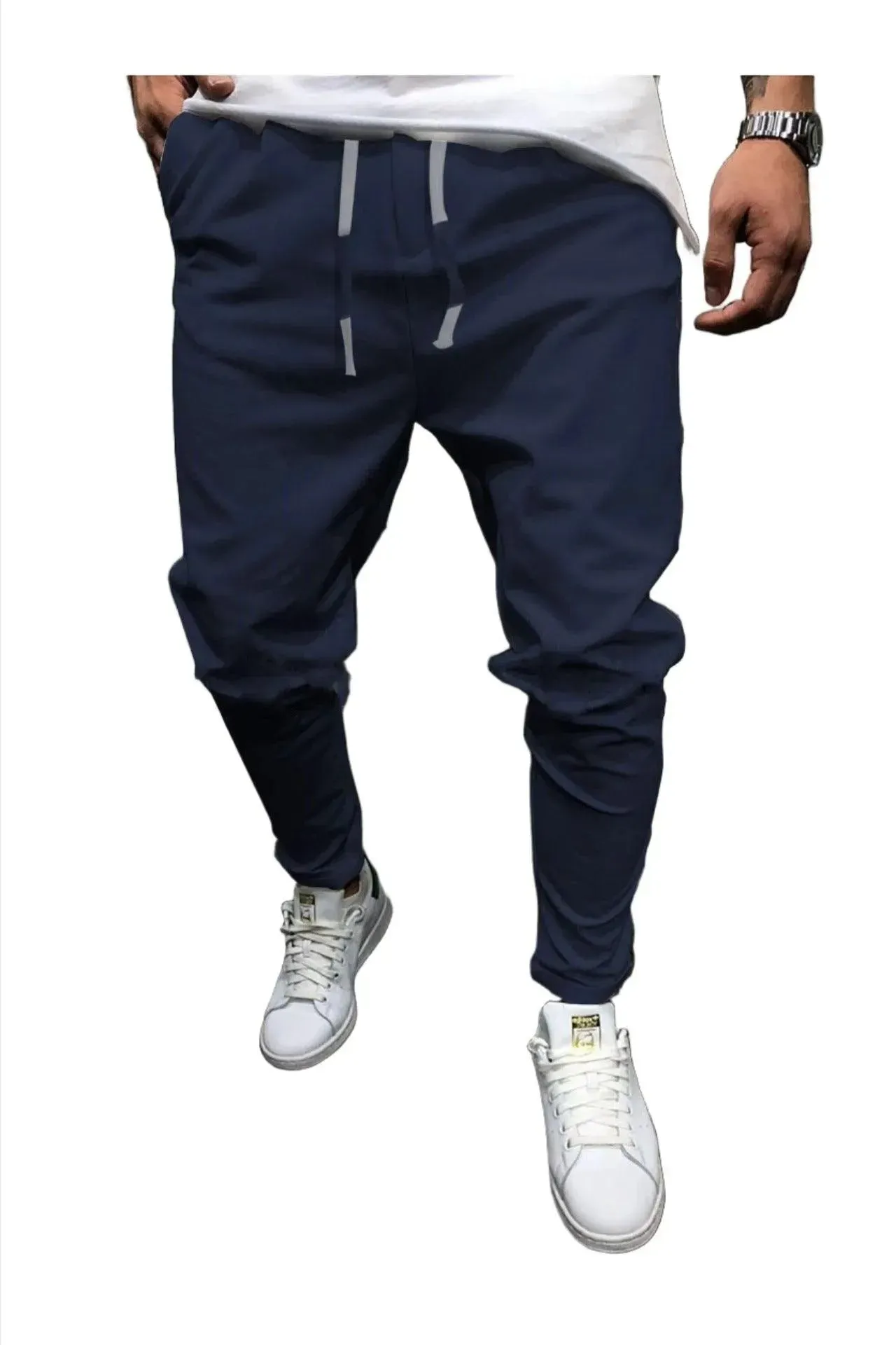 Solid Color Cropped Joggers