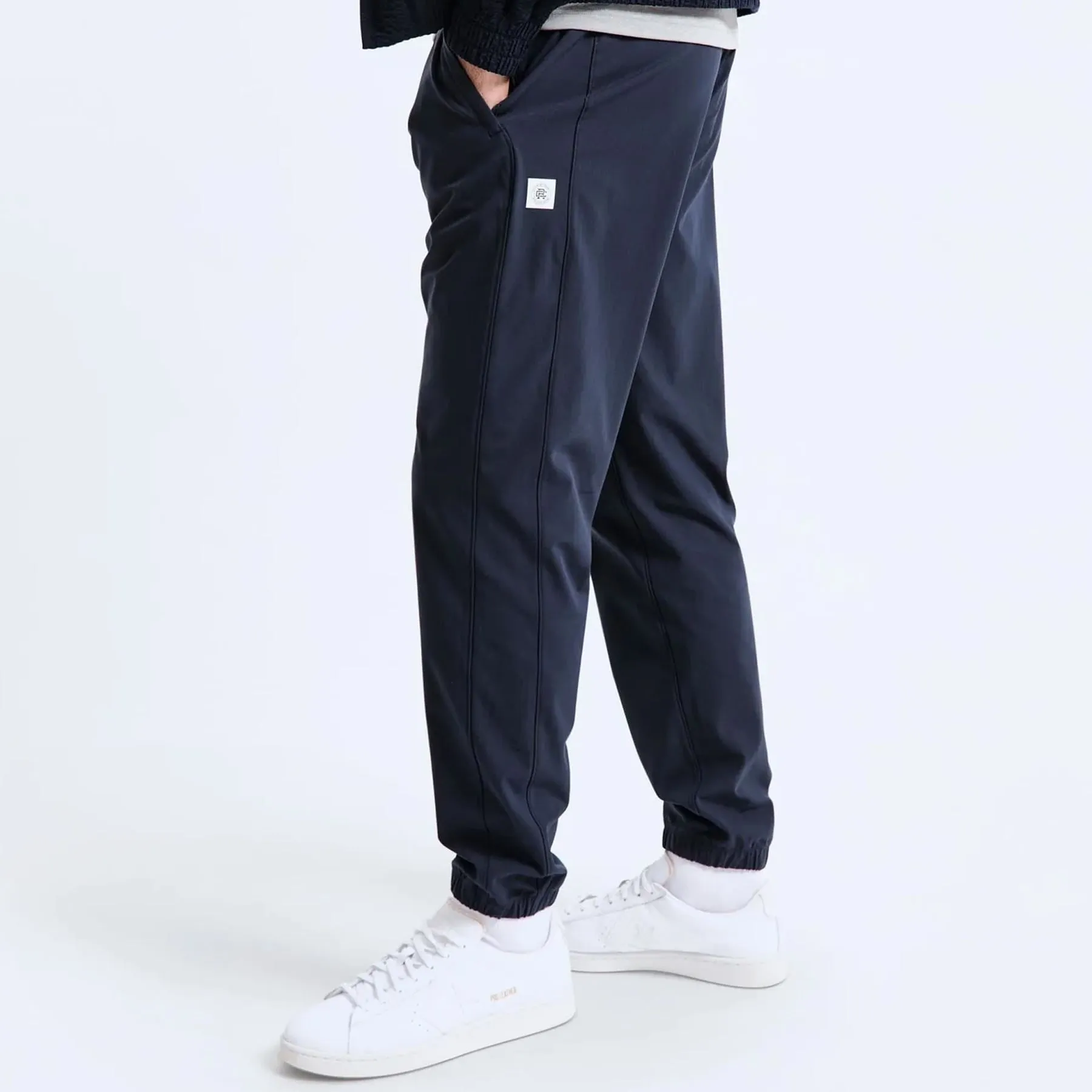 Strech Wrap Knit Coachs Classic Joggers Navy - AW24