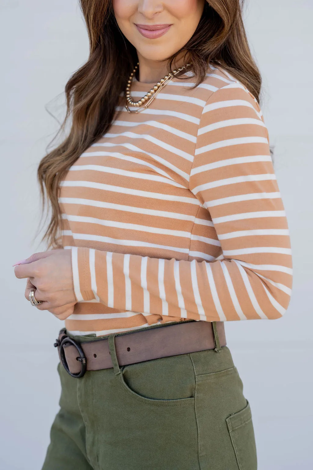 Striped Cotton Long Sleeve Tee