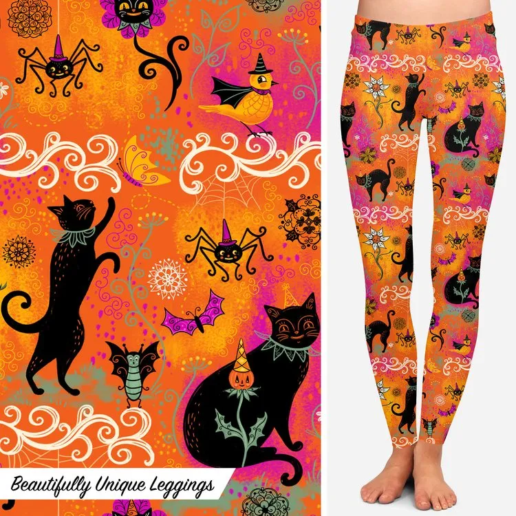 Summerween Jack-a-Doodle (Johanna Parker Exclusive) - High-quality Handcrafted Vibrant Leggings