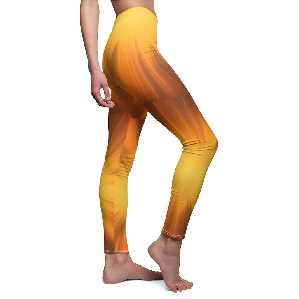 Sun streaked  Stretch Leggings, 3D Printed Women&#39;s, casual,gym/yoga/lounge wear, comfortable, chillout wear, Christmas/Thanksgiving G