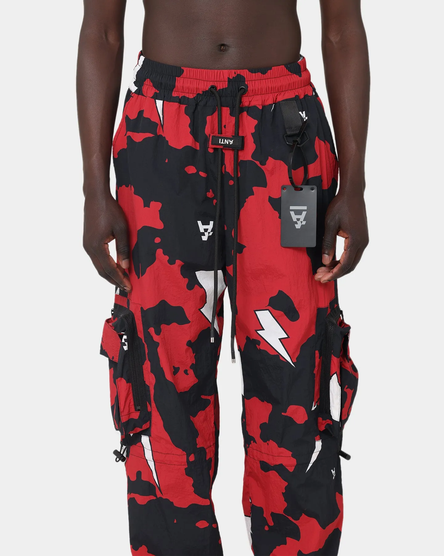 The Anti Order Storm Camo Track Joggers Black/Red/White