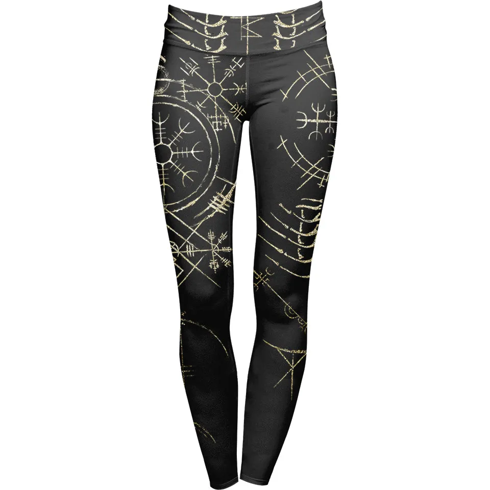 The Stave Leggings - Gold