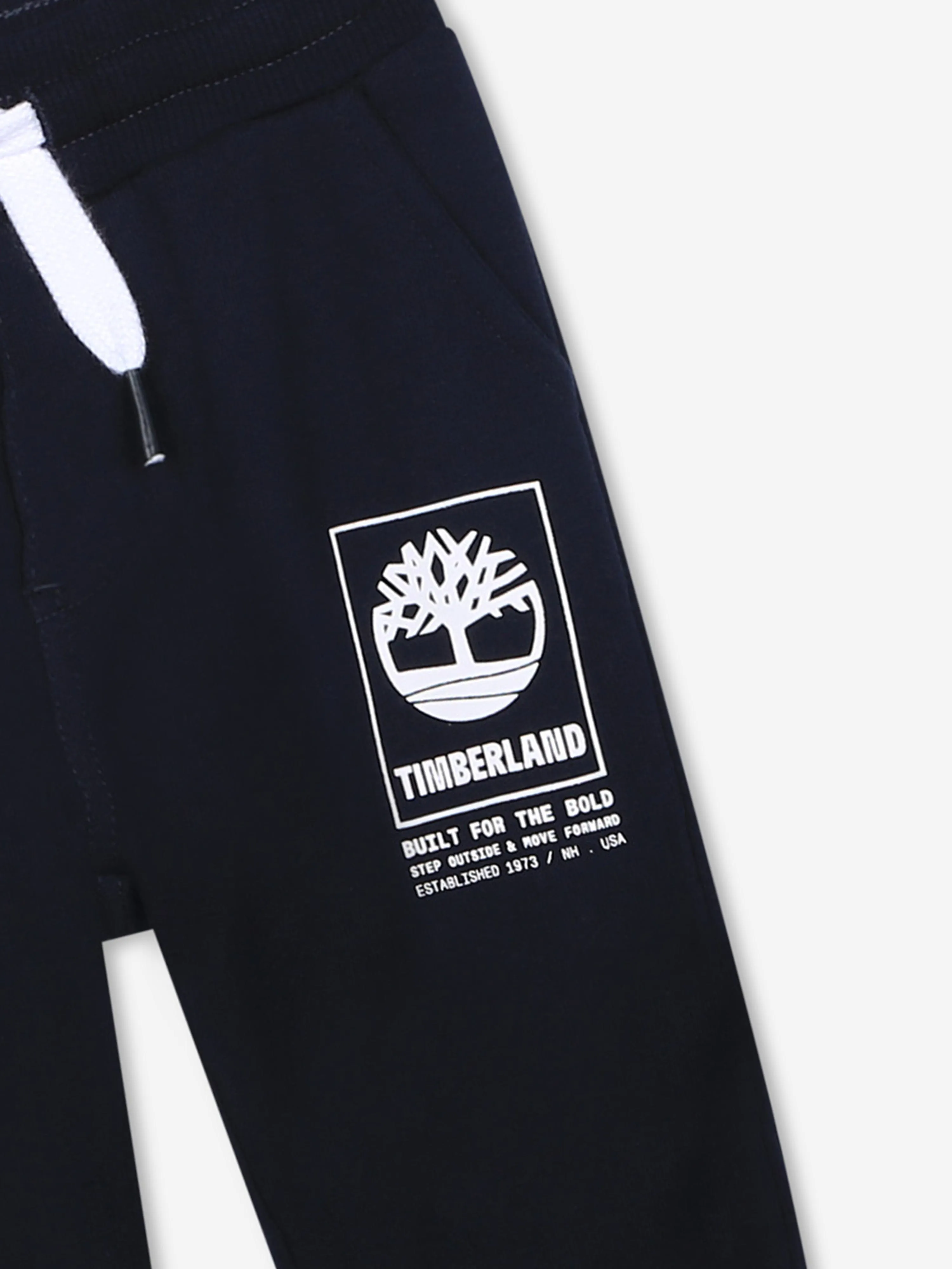 Timberland Baby Boys Logo Print Joggers in Navy