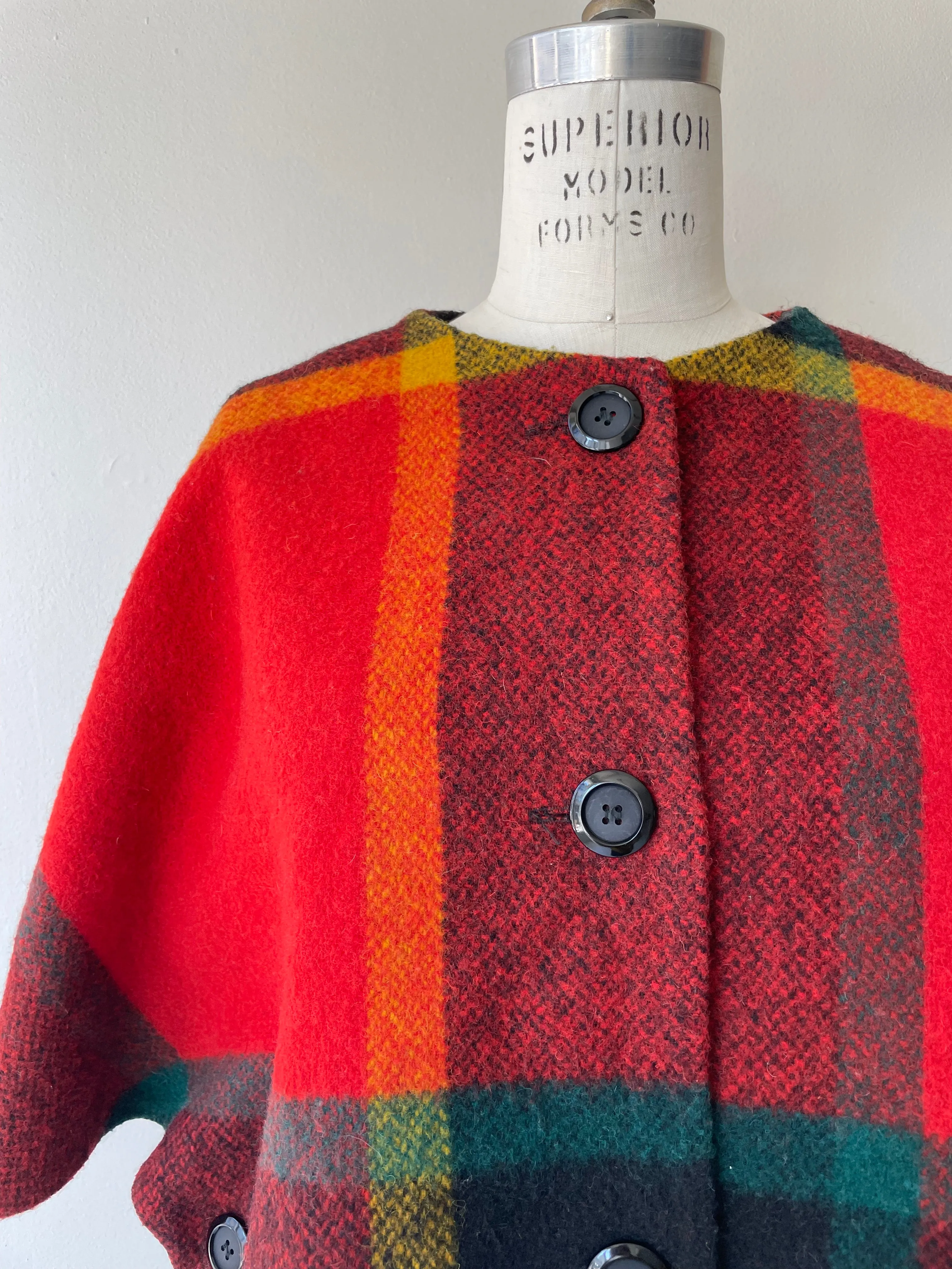 Trembly 1960s Wool Capelet