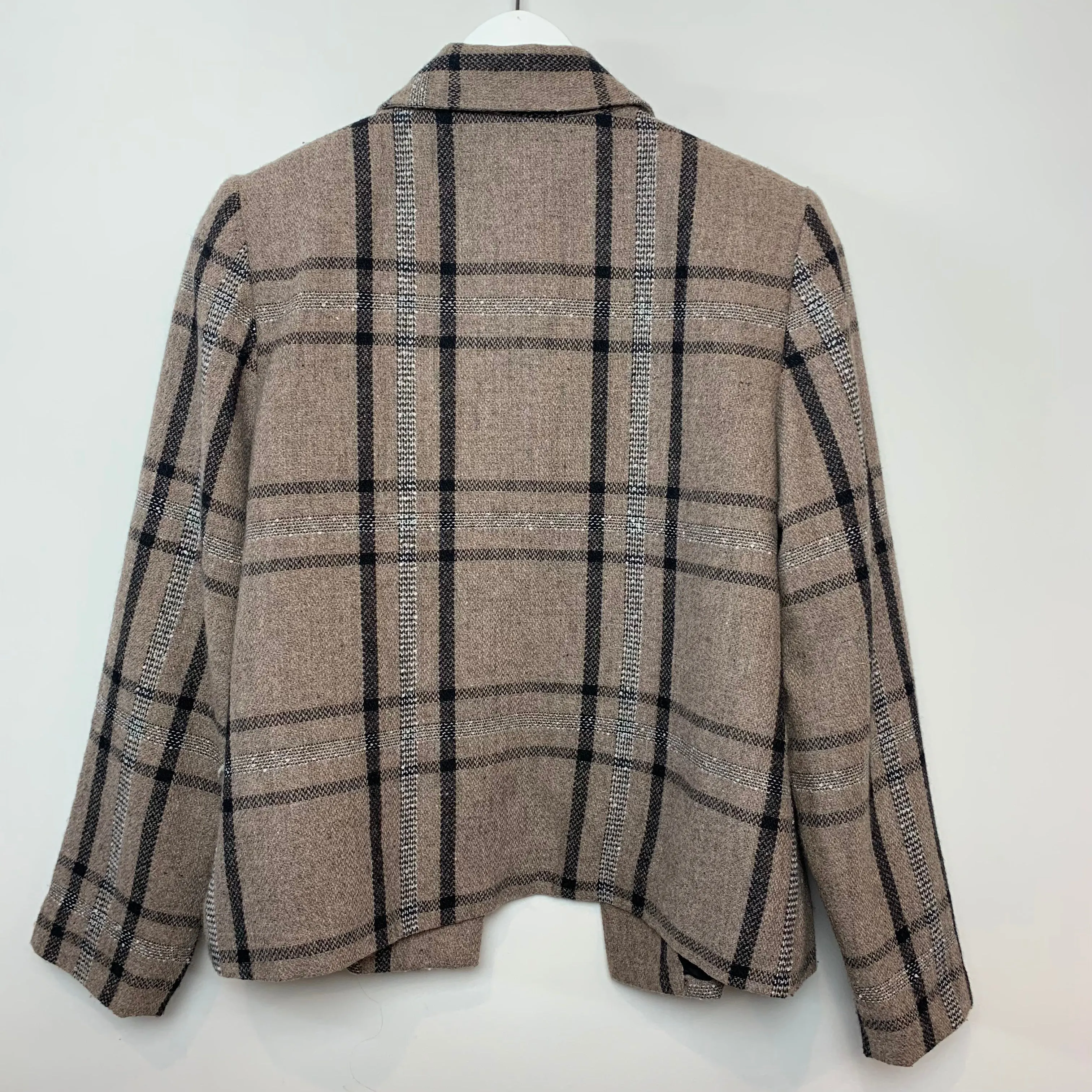 Vintage 90s BFA Classics Plaid Blazer Coat 10 Petite