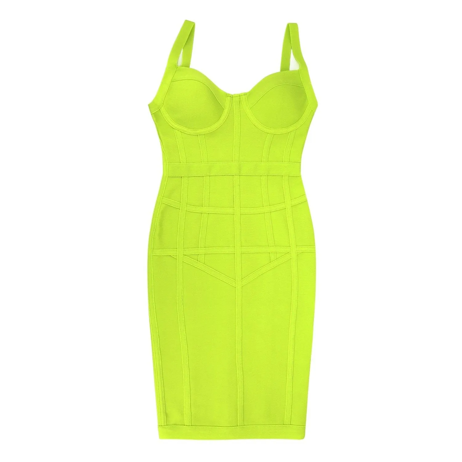 Winnal Womens Rayon Bandage Bodycon Party Dress Green