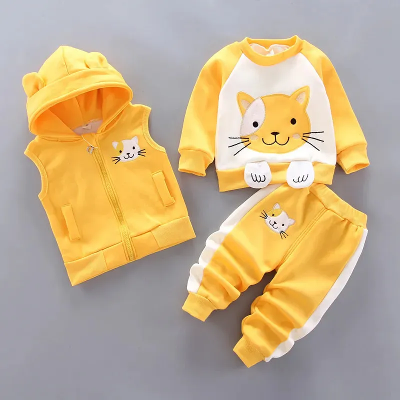 Winter 3pcs Kids Clothes Set