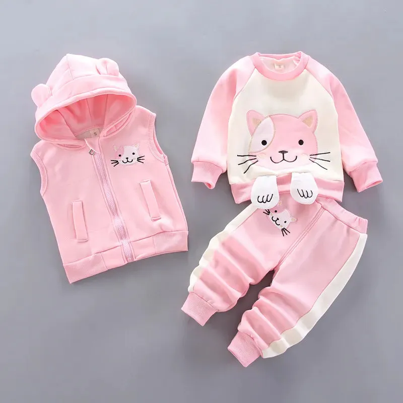 Winter 3pcs Kids Clothes Set