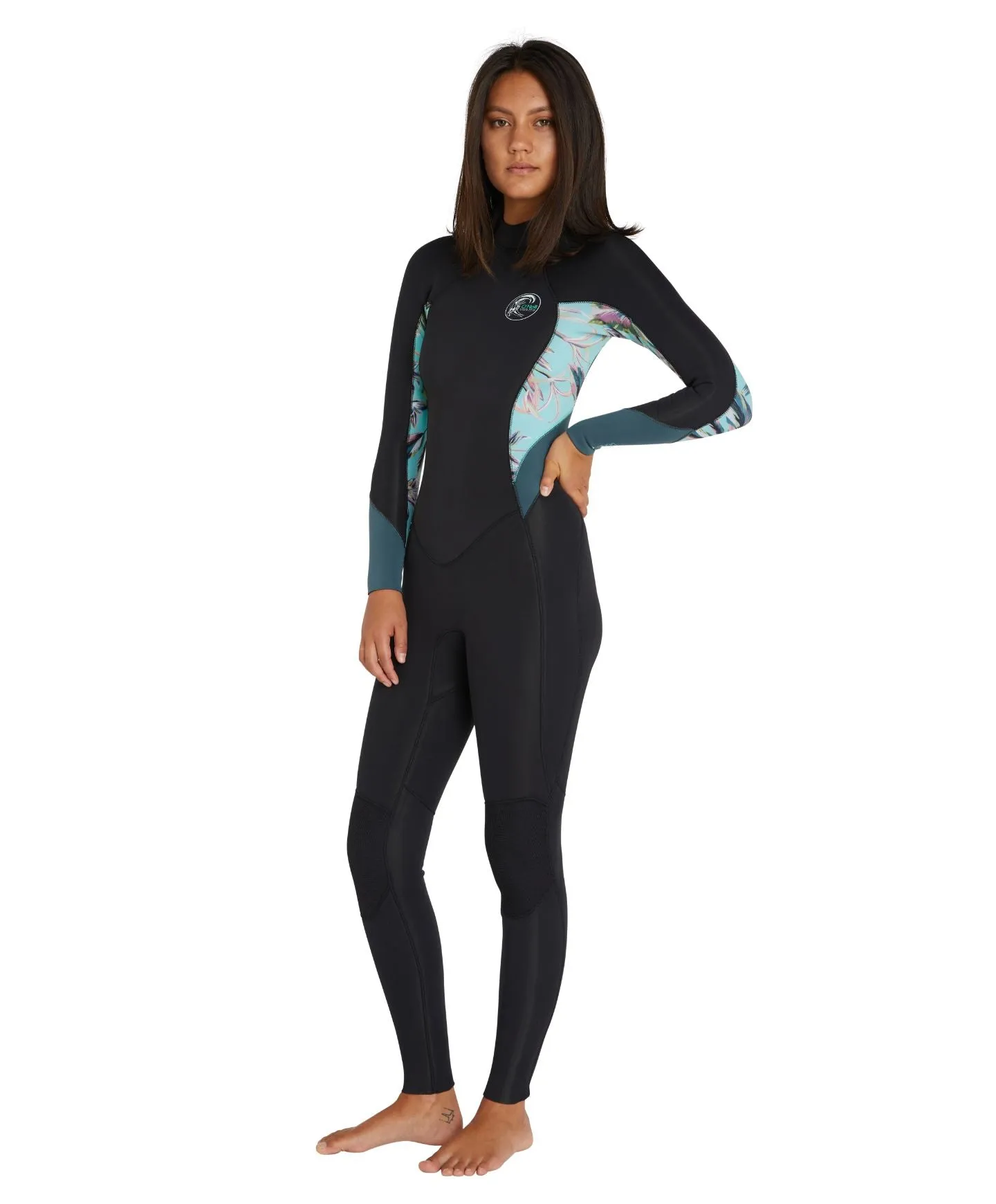 Women's Bahia 3/2mm Steamer Back Zip Wetsuit - Aloha