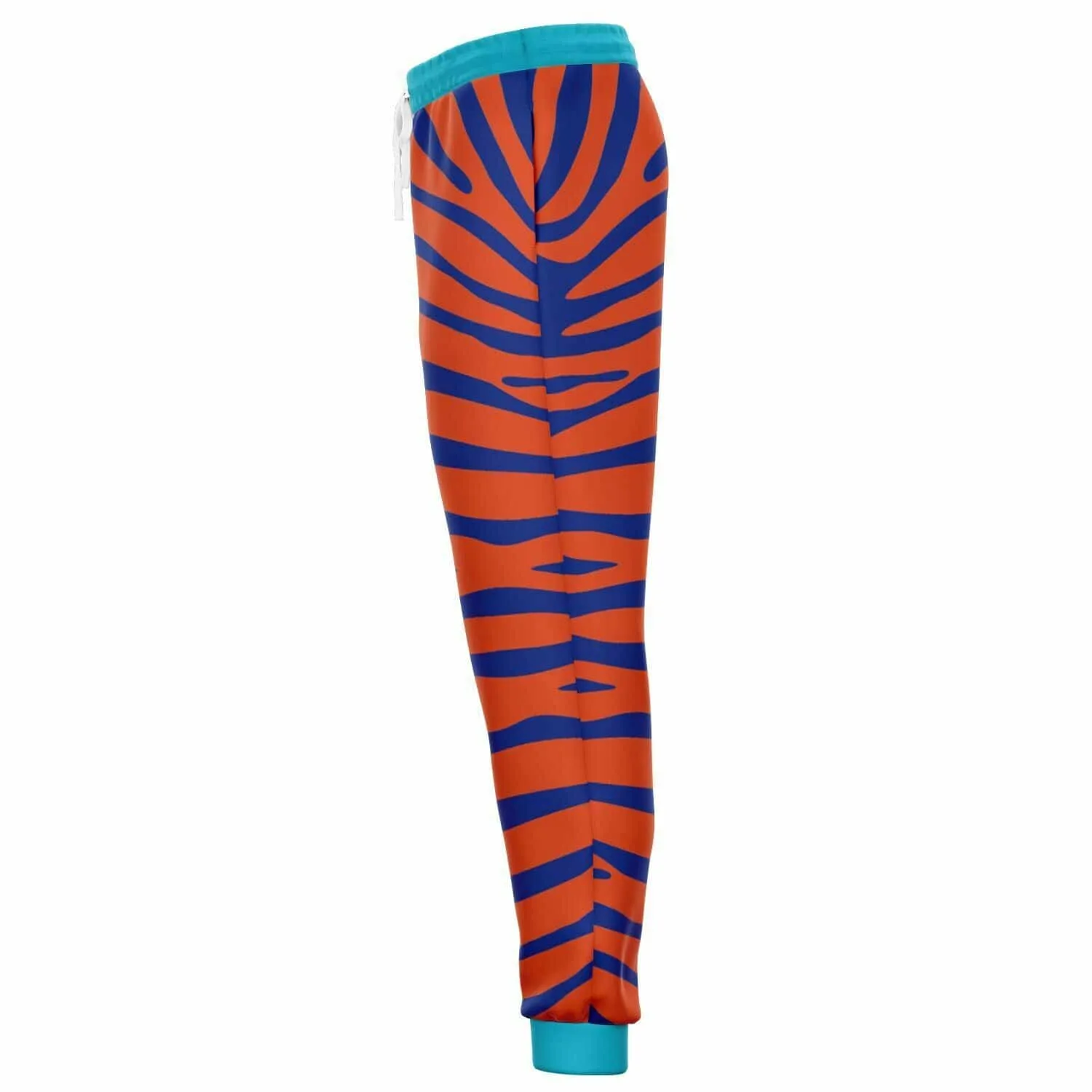 Zebra in Orange Electric Eco-Poly Unisex Joggers